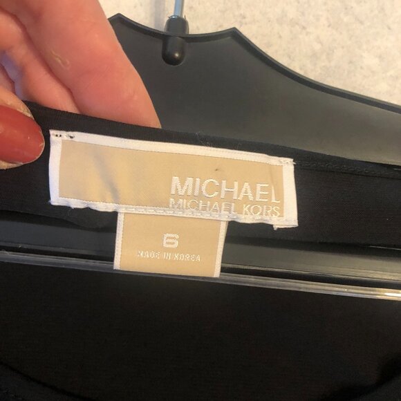 Black Michael Kors Dress with side zipper Size 6 - Picture 3 of 6